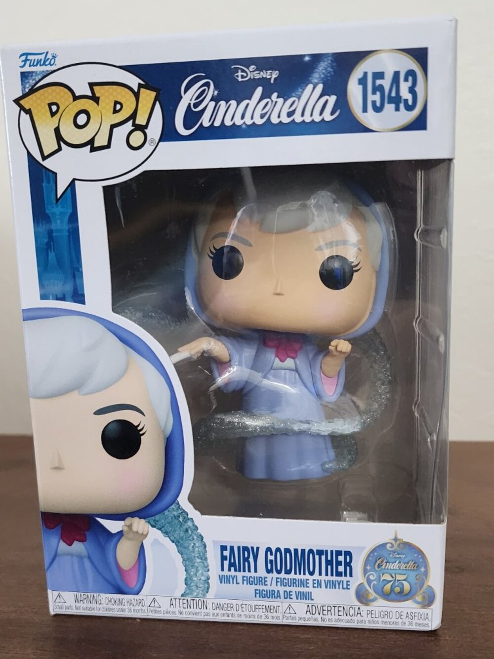 Funko Pop 75th Anniversary Disney Cinderella Fairy Godmother # 1543